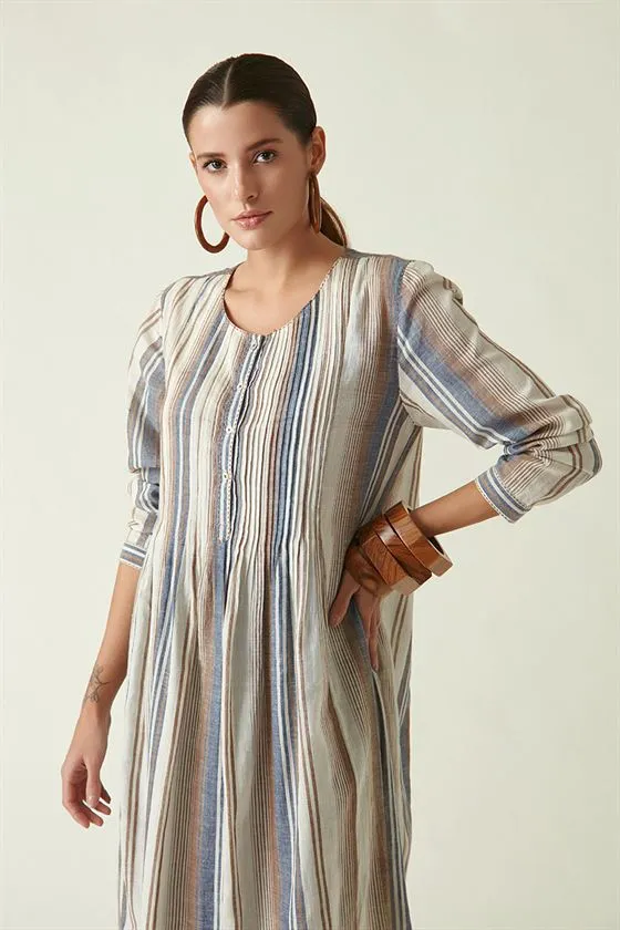 Payal Pratap   I   Forest Hill Pican Loose Pants Cotton Chambray Chambray Blue Transition Edit 2SS-159