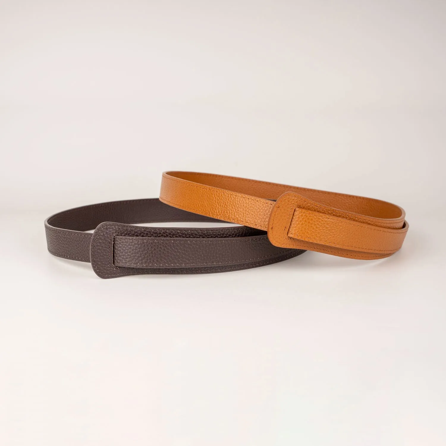 Peroz Ida Women's Brown Leather Knot Belt
