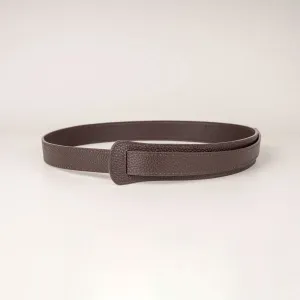 Peroz Ida Women's Brown Leather Knot Belt