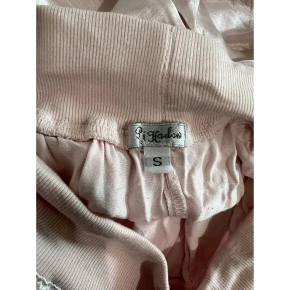 PJ Harlow Jolie Satin Pajama Pants in Pink
