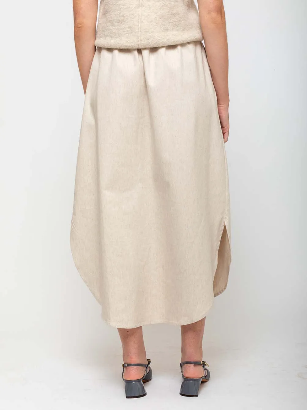 Placket Skirt - Natural