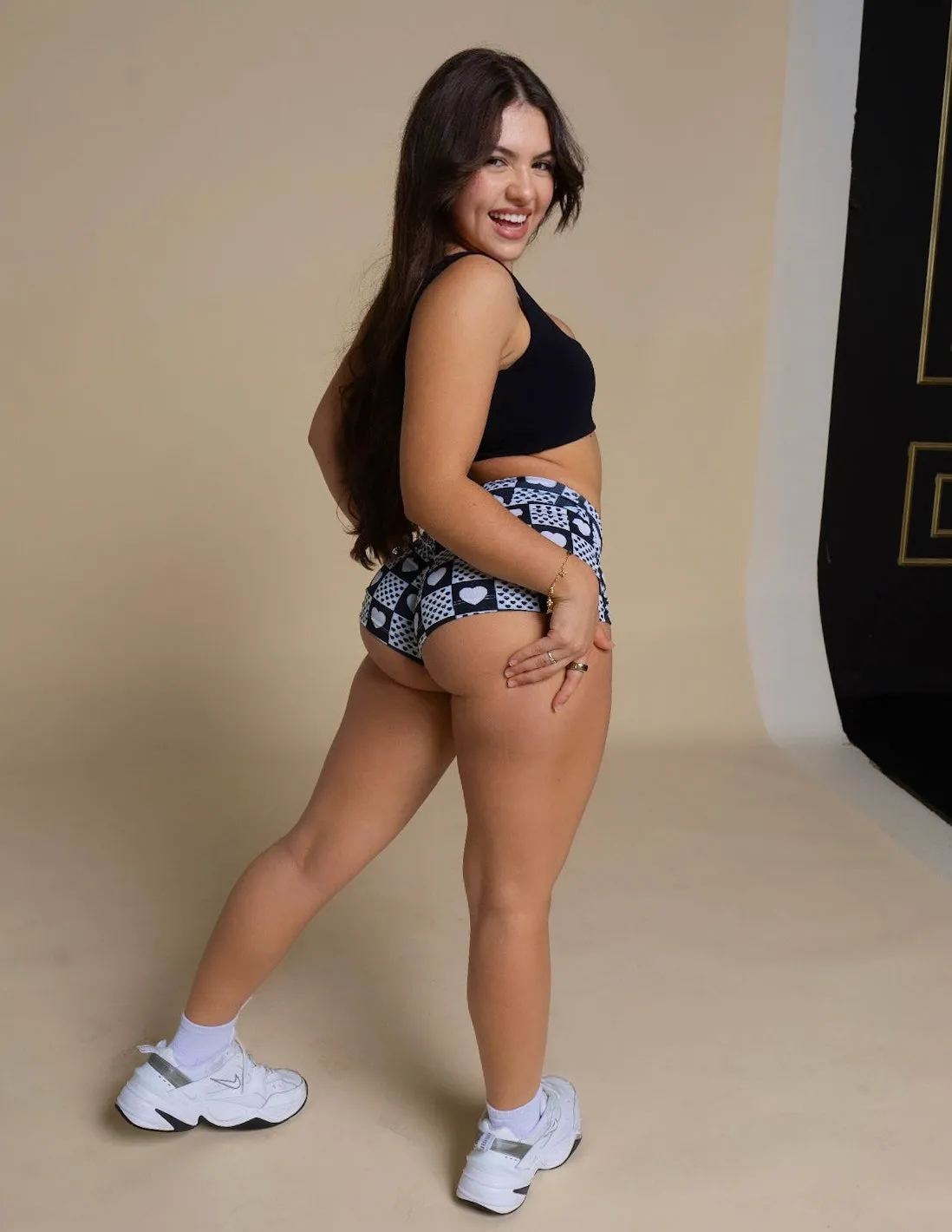 Plaid Hearts - Booty Shorts (Cheeky) ♻️