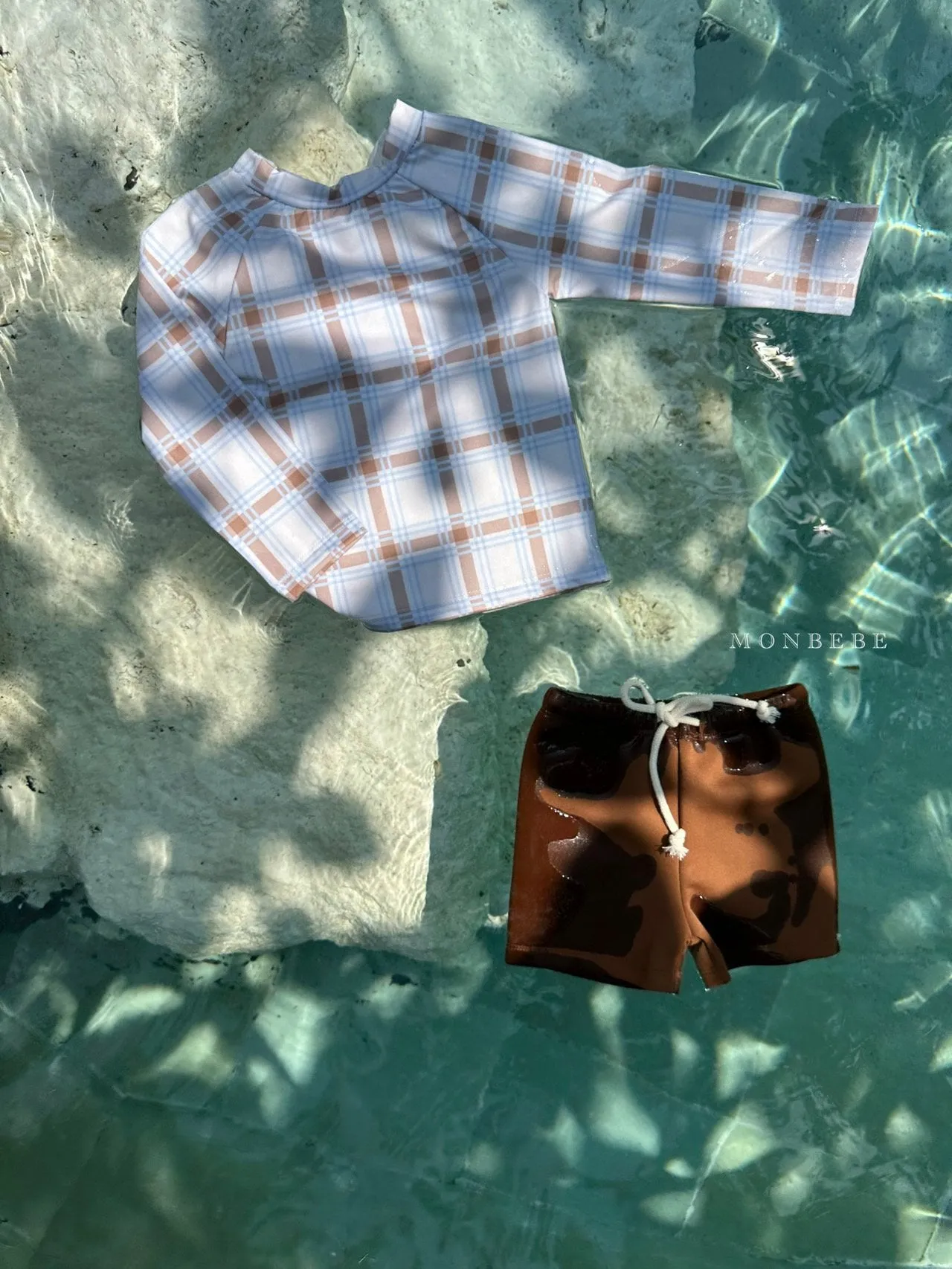 Plaid Rashguard Set