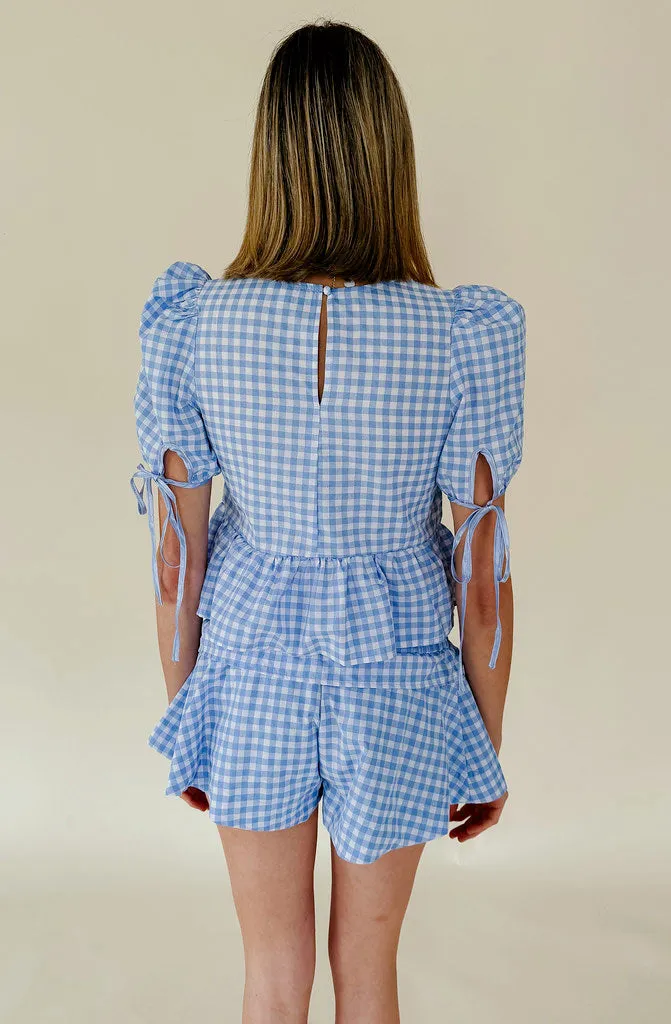 PLAID REPUTATION BLOUSE