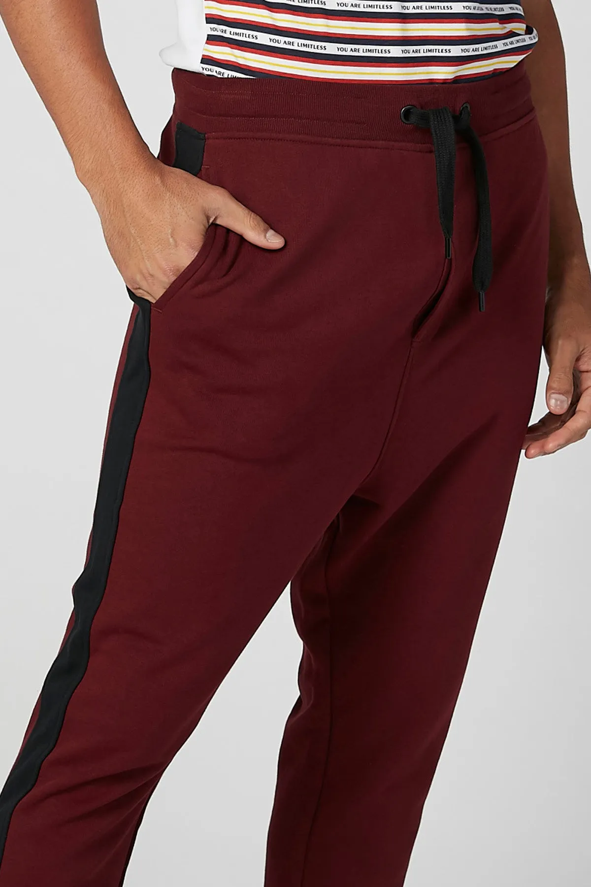 Plain Jog Pants with Pocket Detail and Drawstring