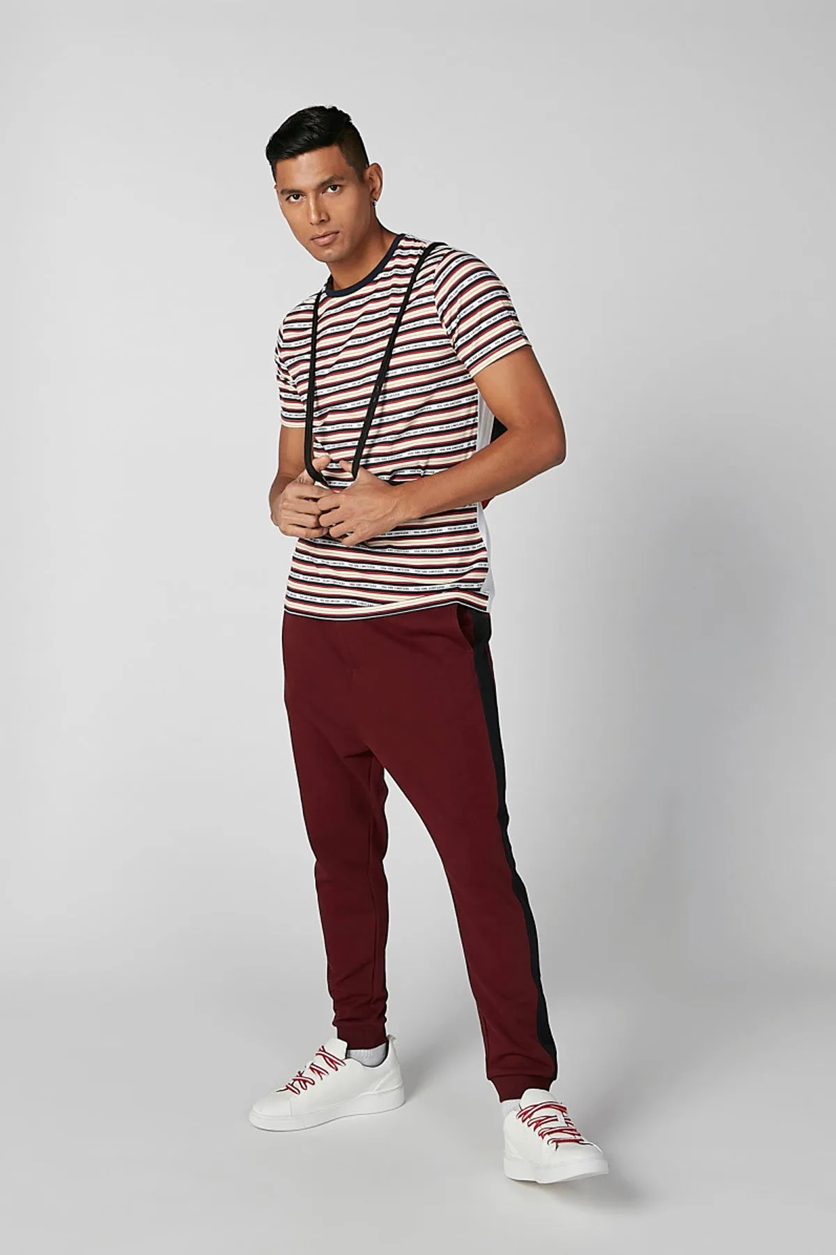 Plain Jog Pants with Pocket Detail and Drawstring