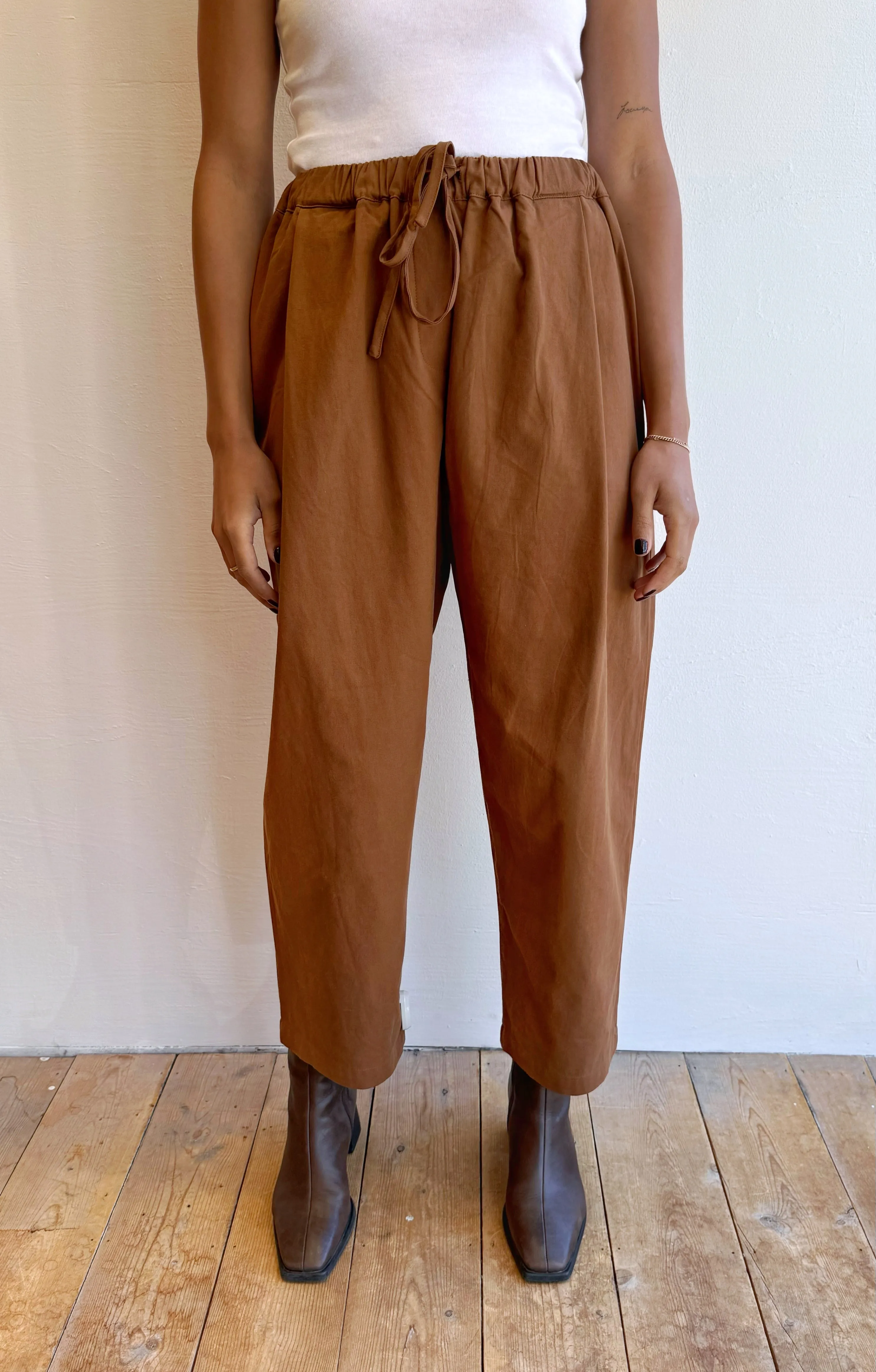 Pleated Drawstring Pant