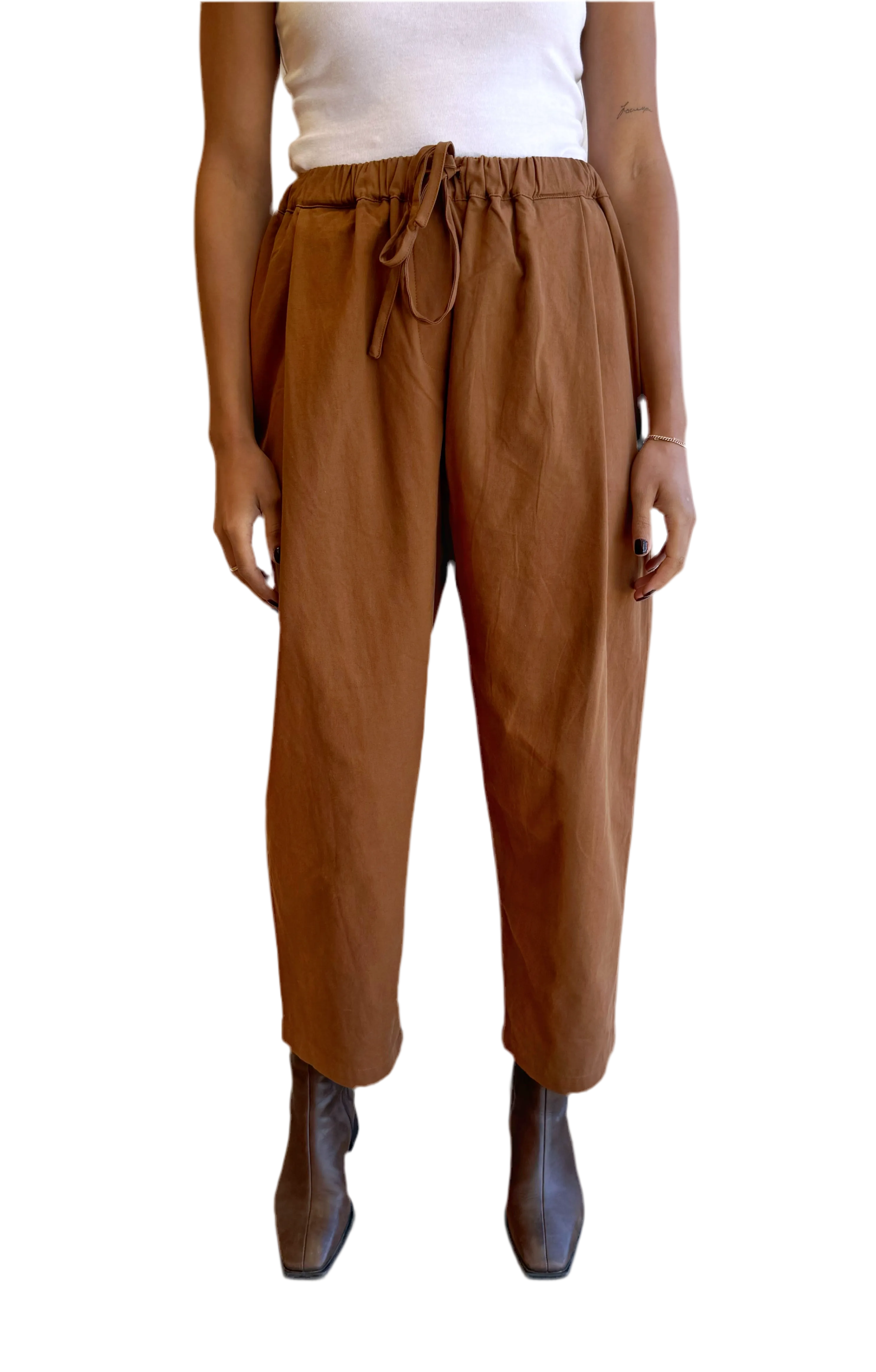 Pleated Drawstring Pant