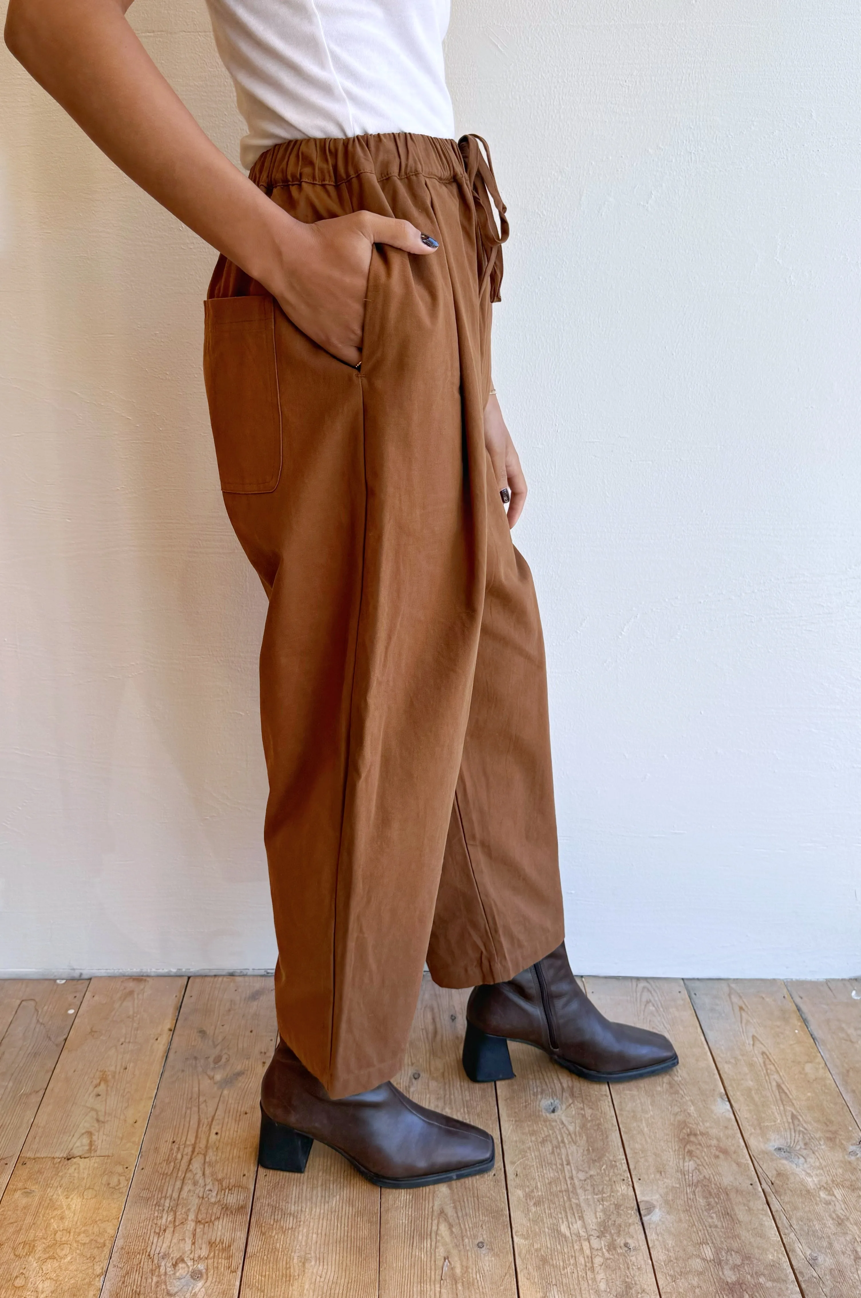 Pleated Drawstring Pant