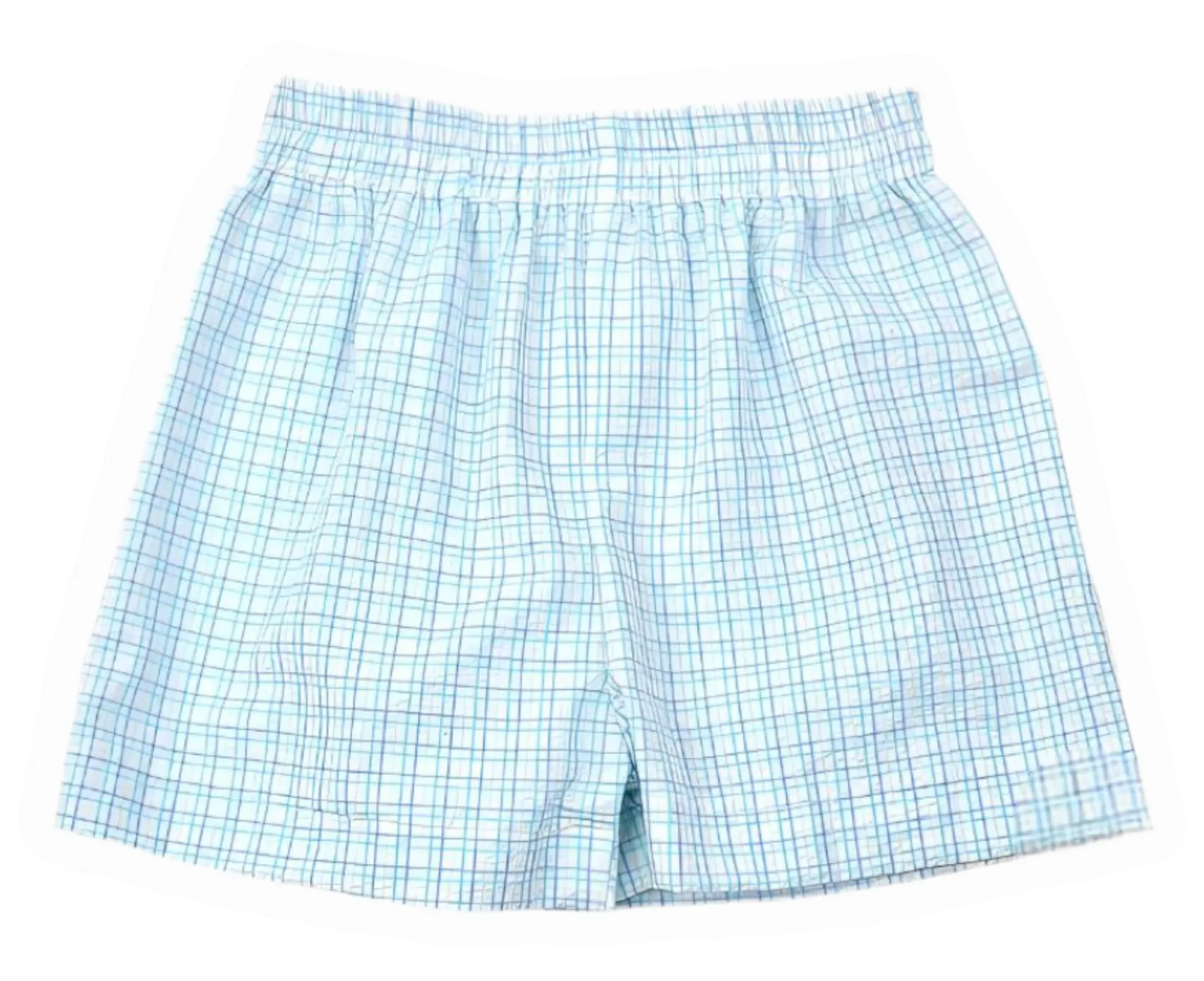 Polo & Plaid Seer Shorts Set