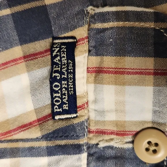 Polo Ralph Lauren classic madras plaid cotton Bermuda shorts size 8