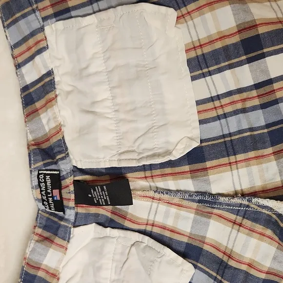 Polo Ralph Lauren classic madras plaid cotton Bermuda shorts size 8