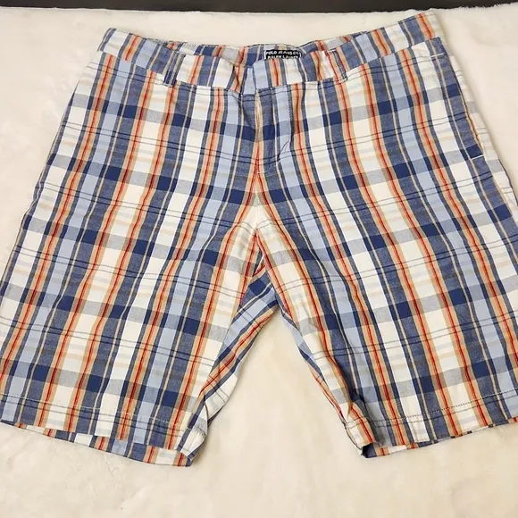 Polo Ralph Lauren classic madras plaid cotton Bermuda shorts size 8