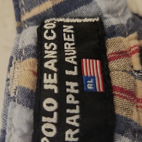 Polo Ralph Lauren classic madras plaid cotton Bermuda shorts size 8