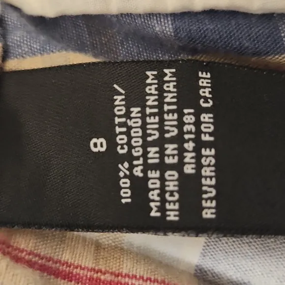 Polo Ralph Lauren classic madras plaid cotton Bermuda shorts size 8