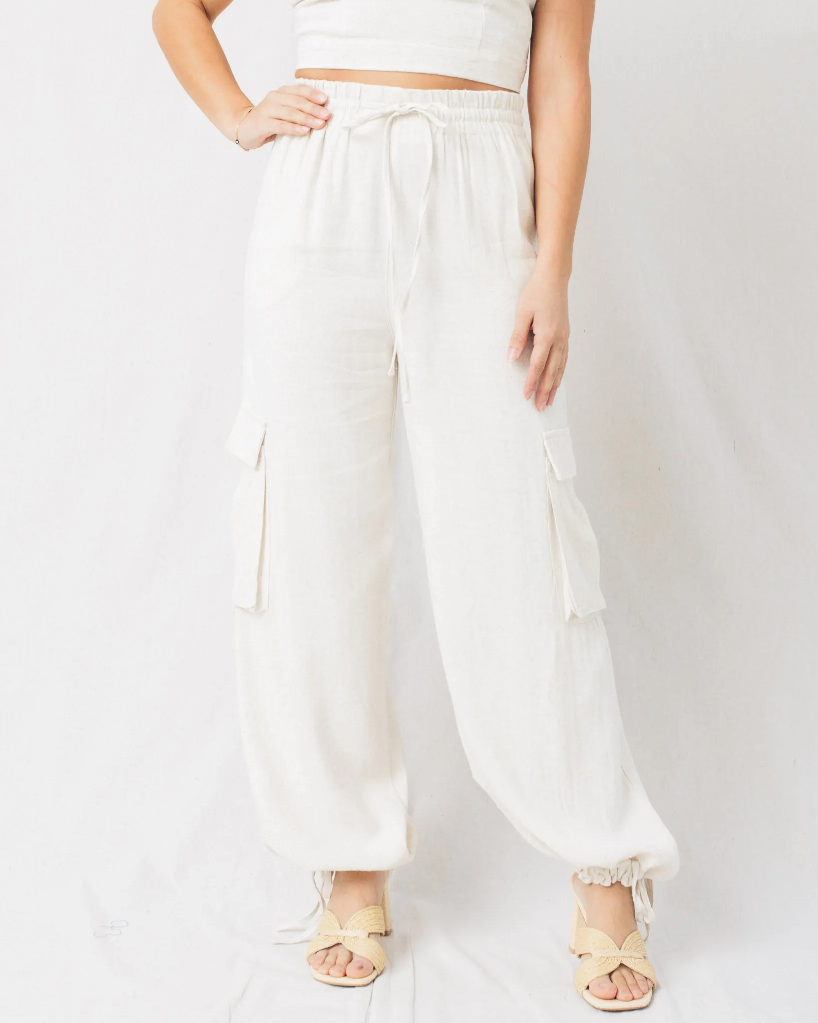 Portia Flowy Cargo Pants w/Pockets