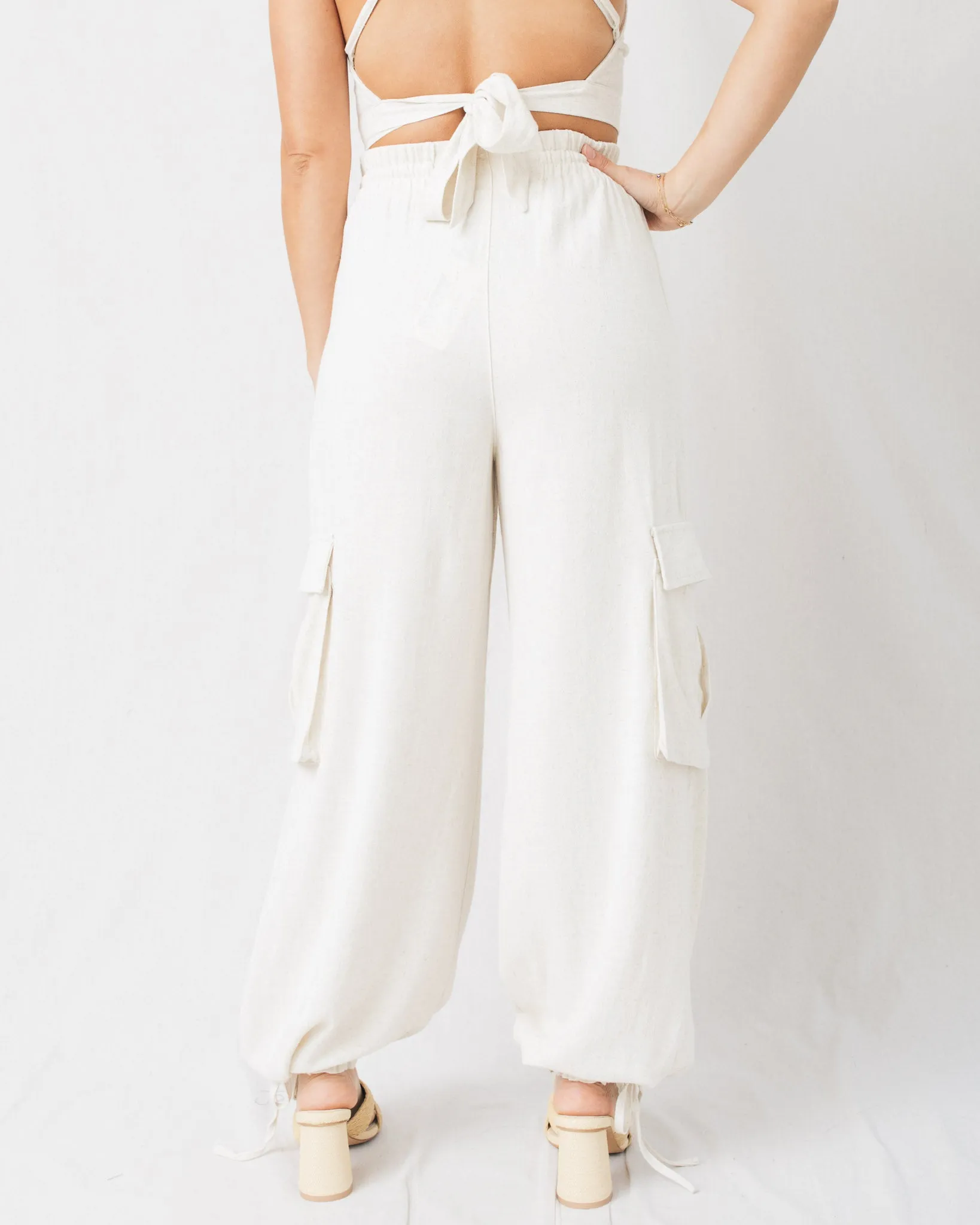 Portia Flowy Cargo Pants w/Pockets