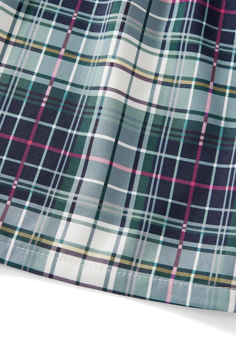 PS3366 Plaid Casual Shorts Pant