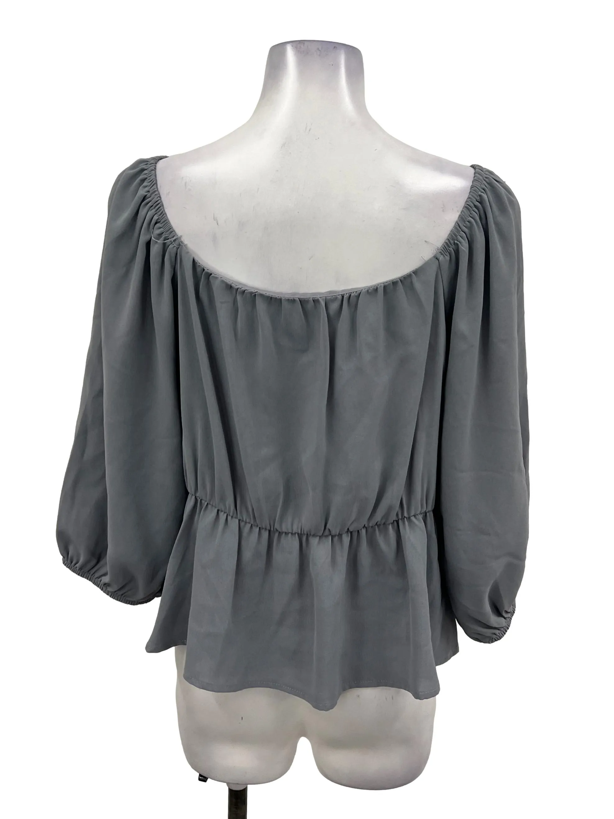 Purple Puff Sleeve Top