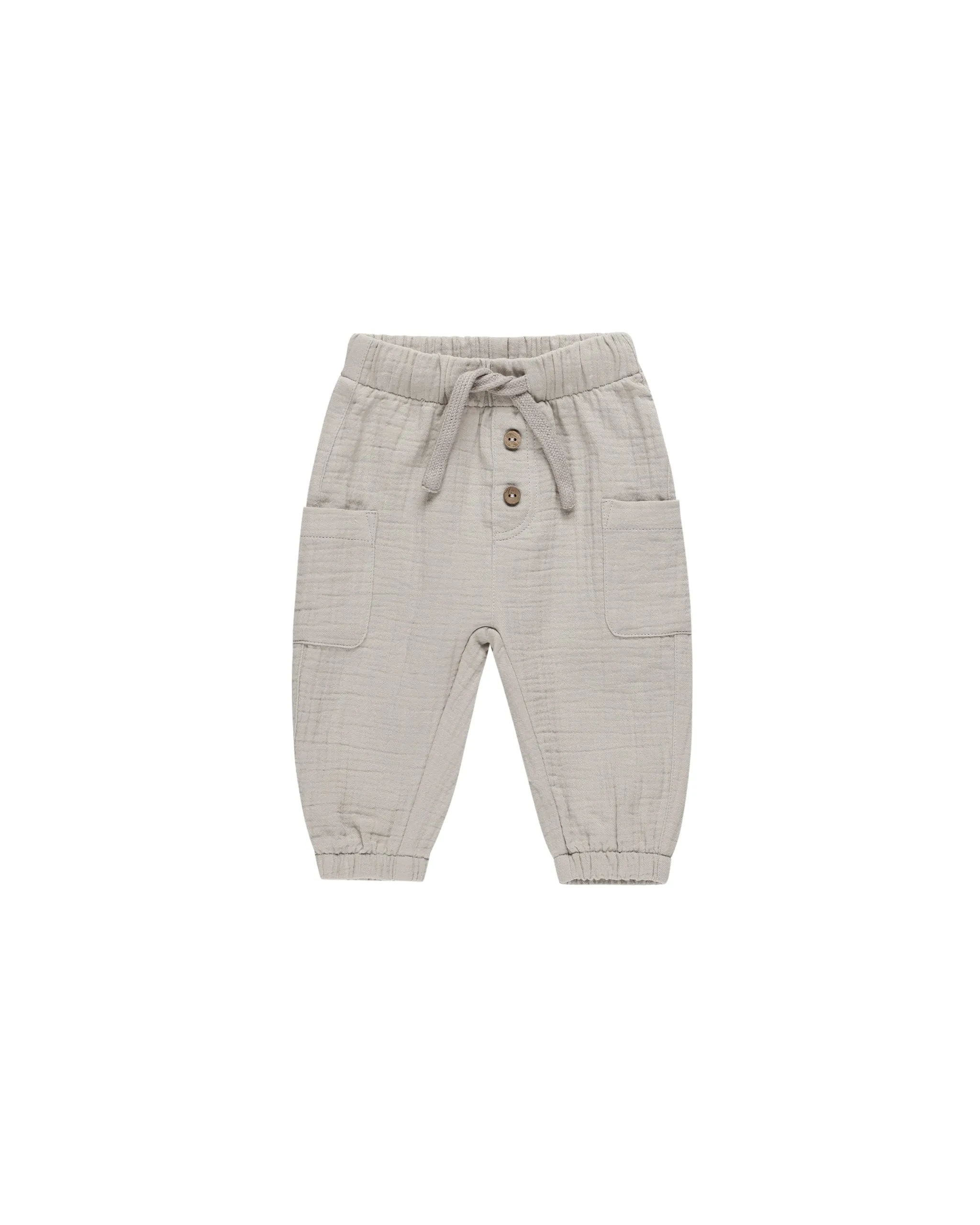 QUINCY MAE Organic Luca Pant || Fog