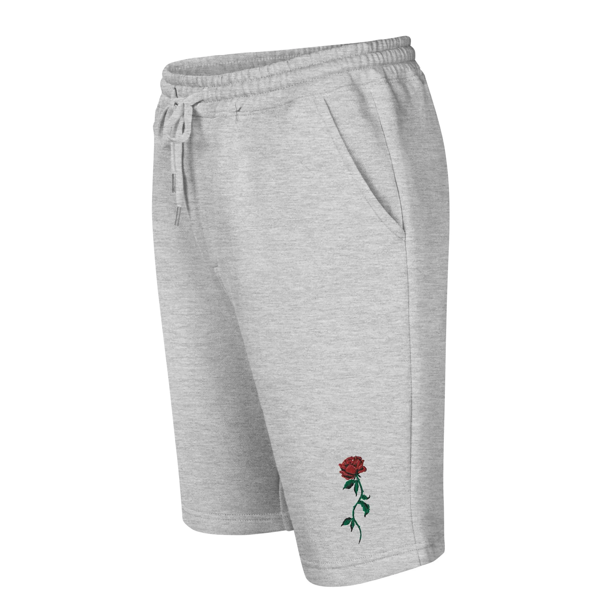 "Just One Rose" Fleece Shorts
