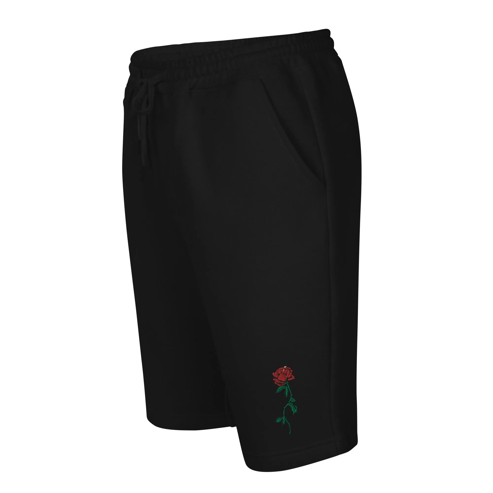 "Just One Rose" Fleece Shorts
