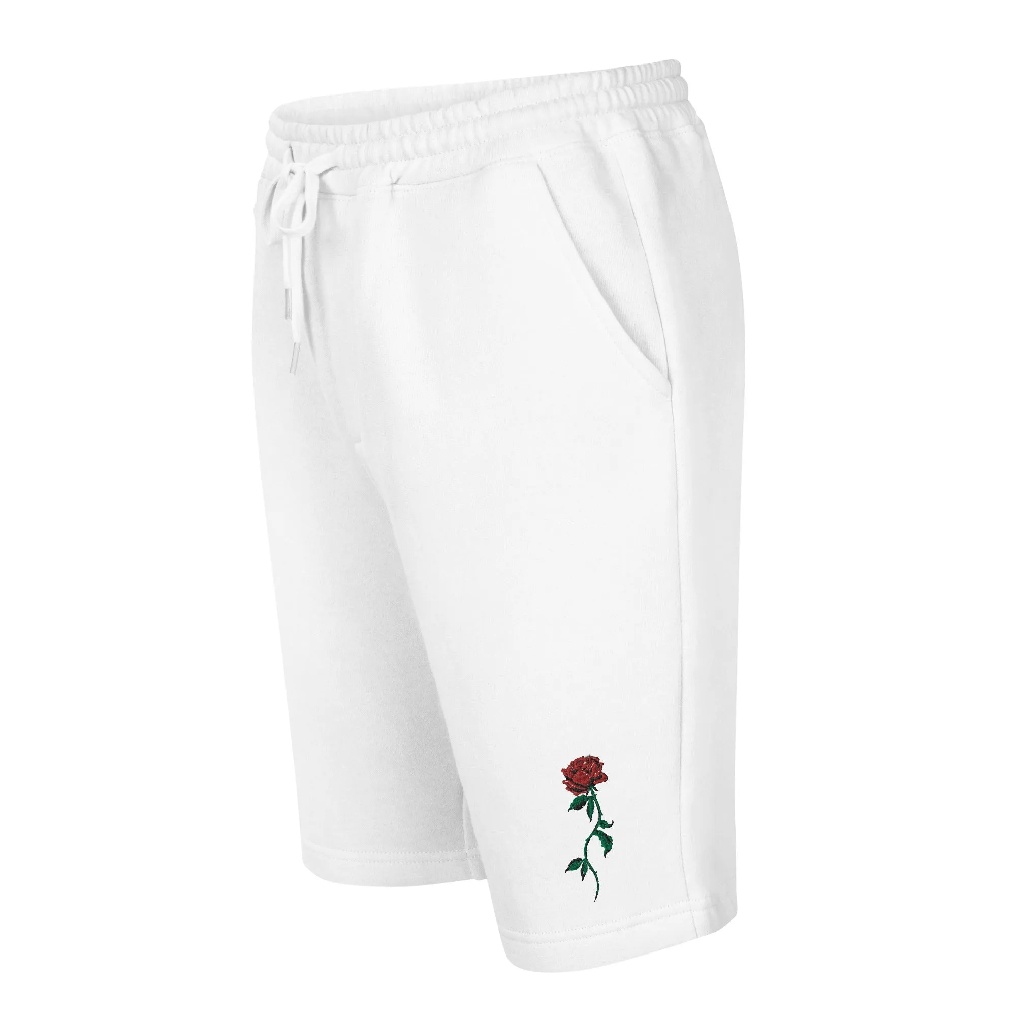 "Just One Rose" Fleece Shorts