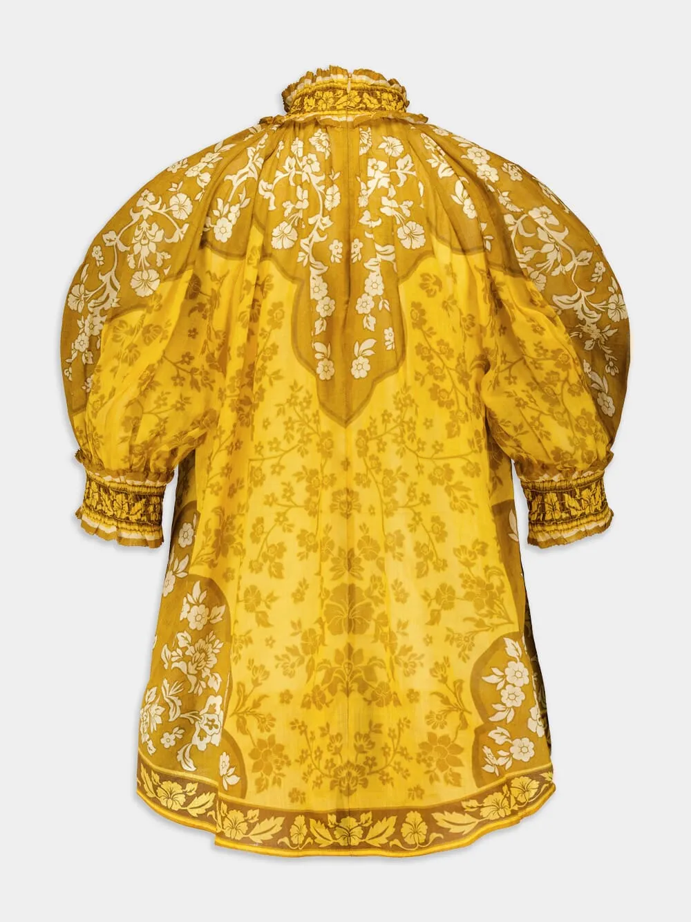 Raie Short-Printed Blouse