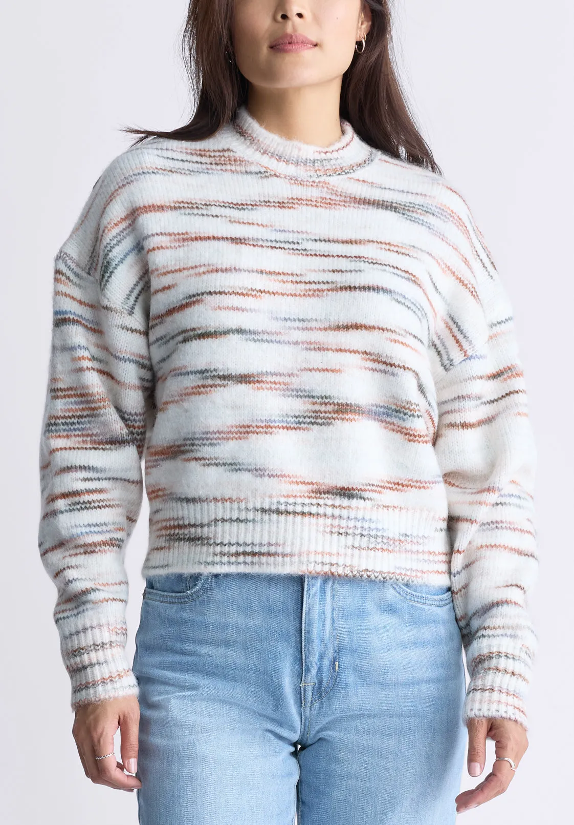 Raya Women's Knit Sweater, Egret White - SW0044F