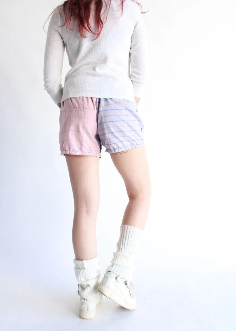 RCYCLD Plaid Pieced Shorts
