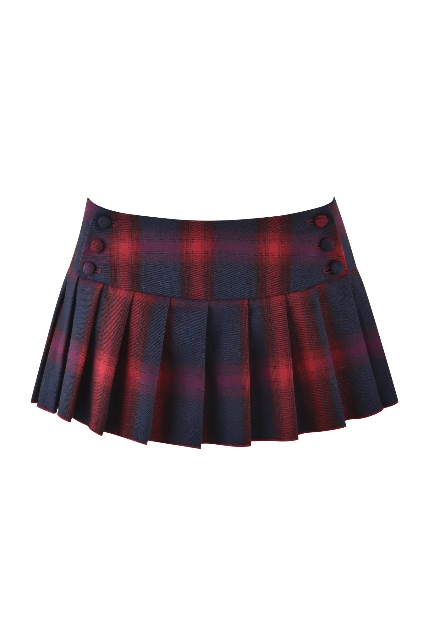 REMINI MINI SKORT 3.0 - RED : CHECK : RED PLAID