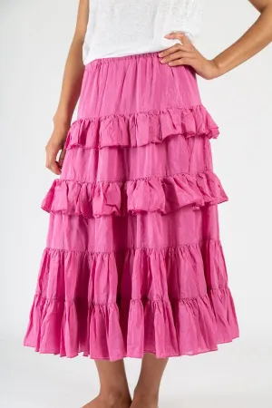 Rio Skirt in Bouganvillea