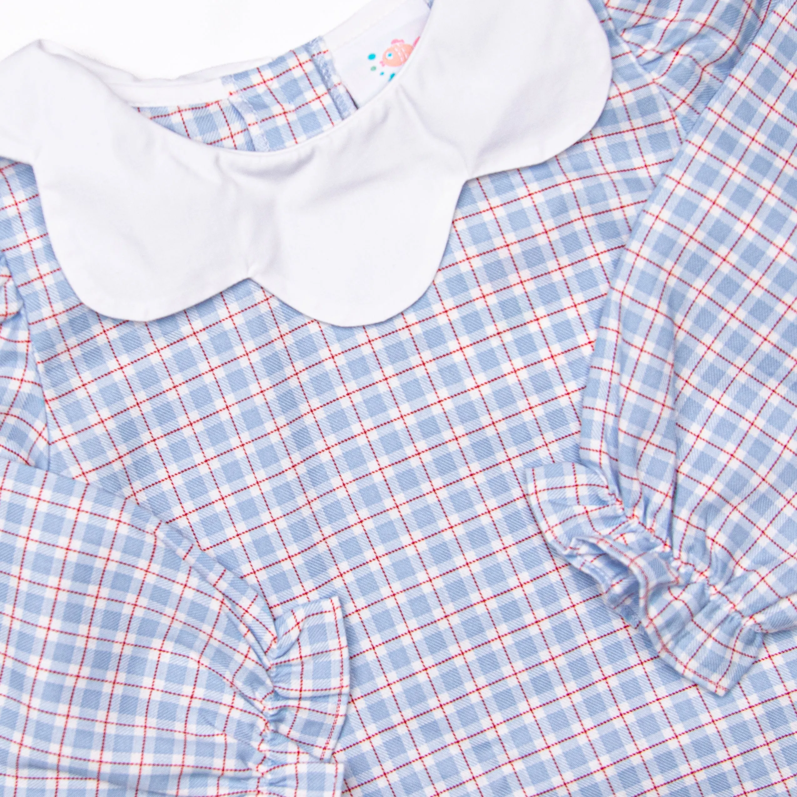River Bib Bloomer Set, Blue