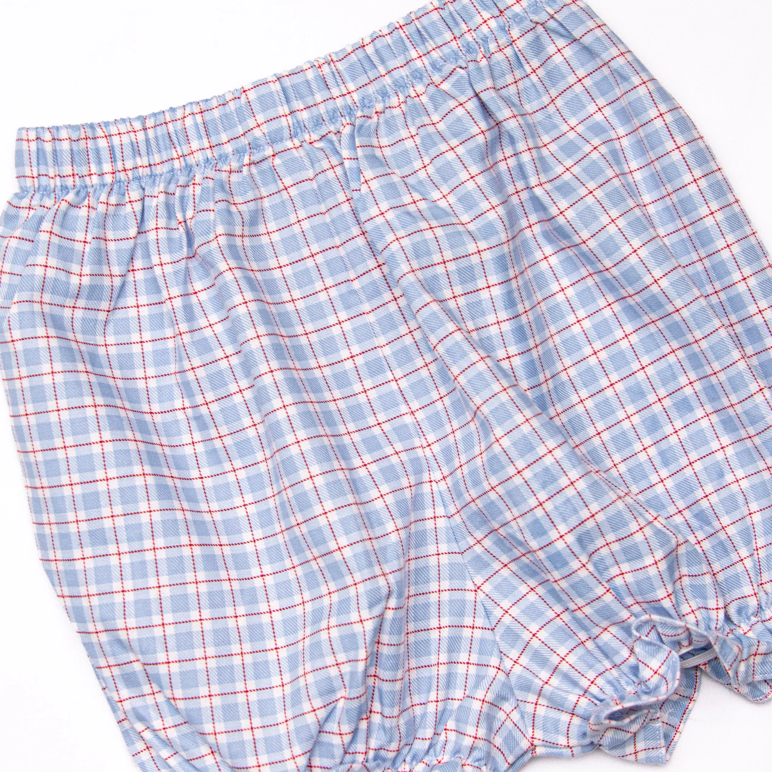 River Bib Bloomer Set, Blue