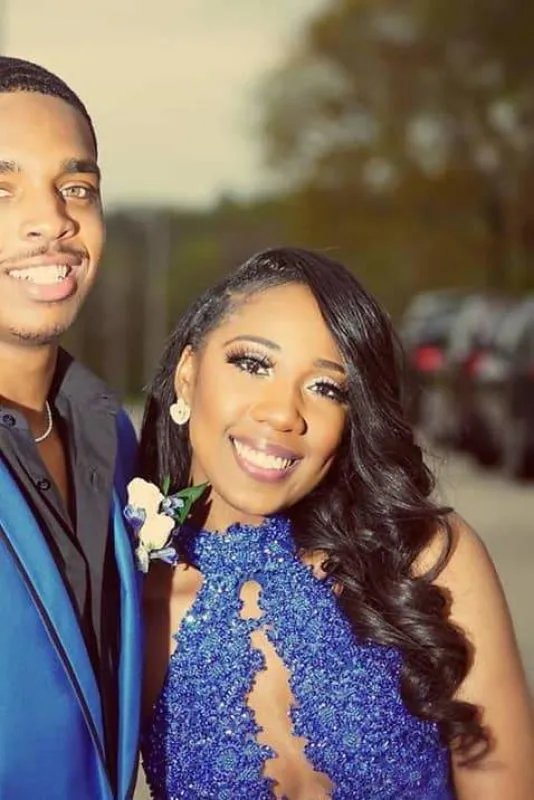 Royal Blue Halter Sleeveless Open Back Long Prom Dresses with Lace Appliques
