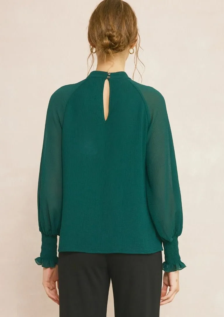 Ruffle Front Blouse