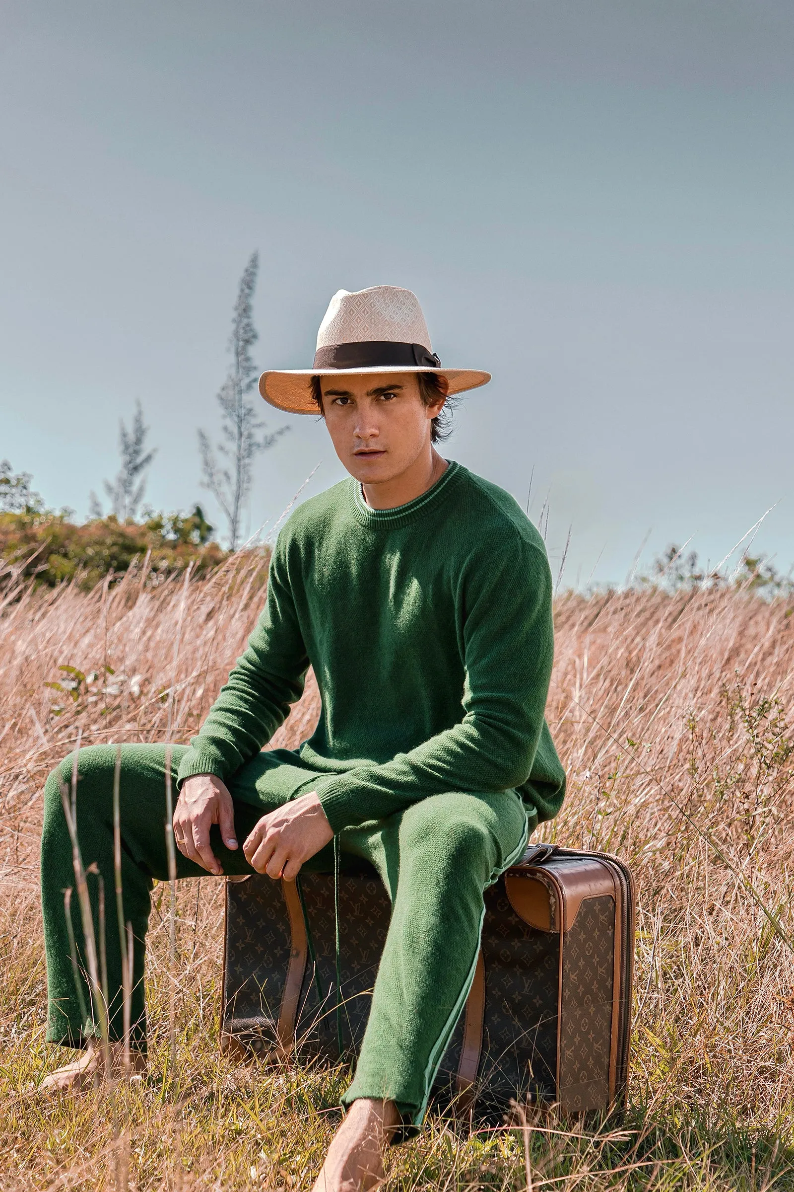 Sagecoin Cashmere Bottoms Green
