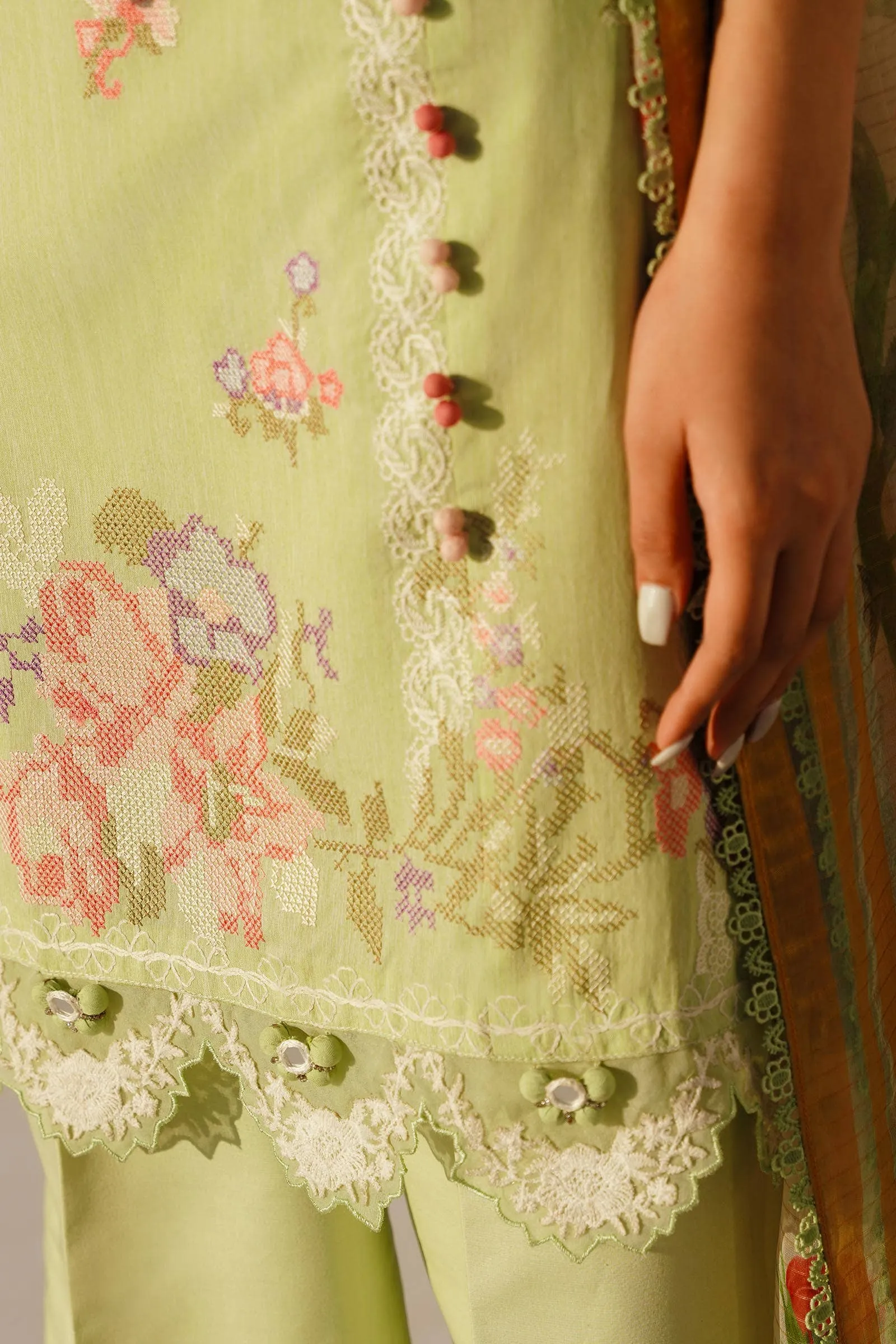 SANA SAFINAZ | Muzlin Spring'24 vol-1  | M241-016B-3CL