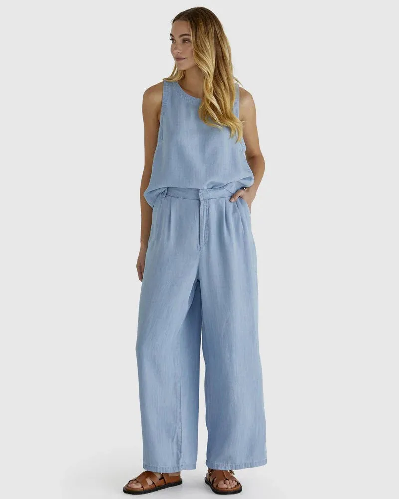 Sass - Rye Pant - Chambray