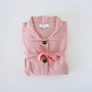 Scarlette Cotton Twill Pajamas - Rose