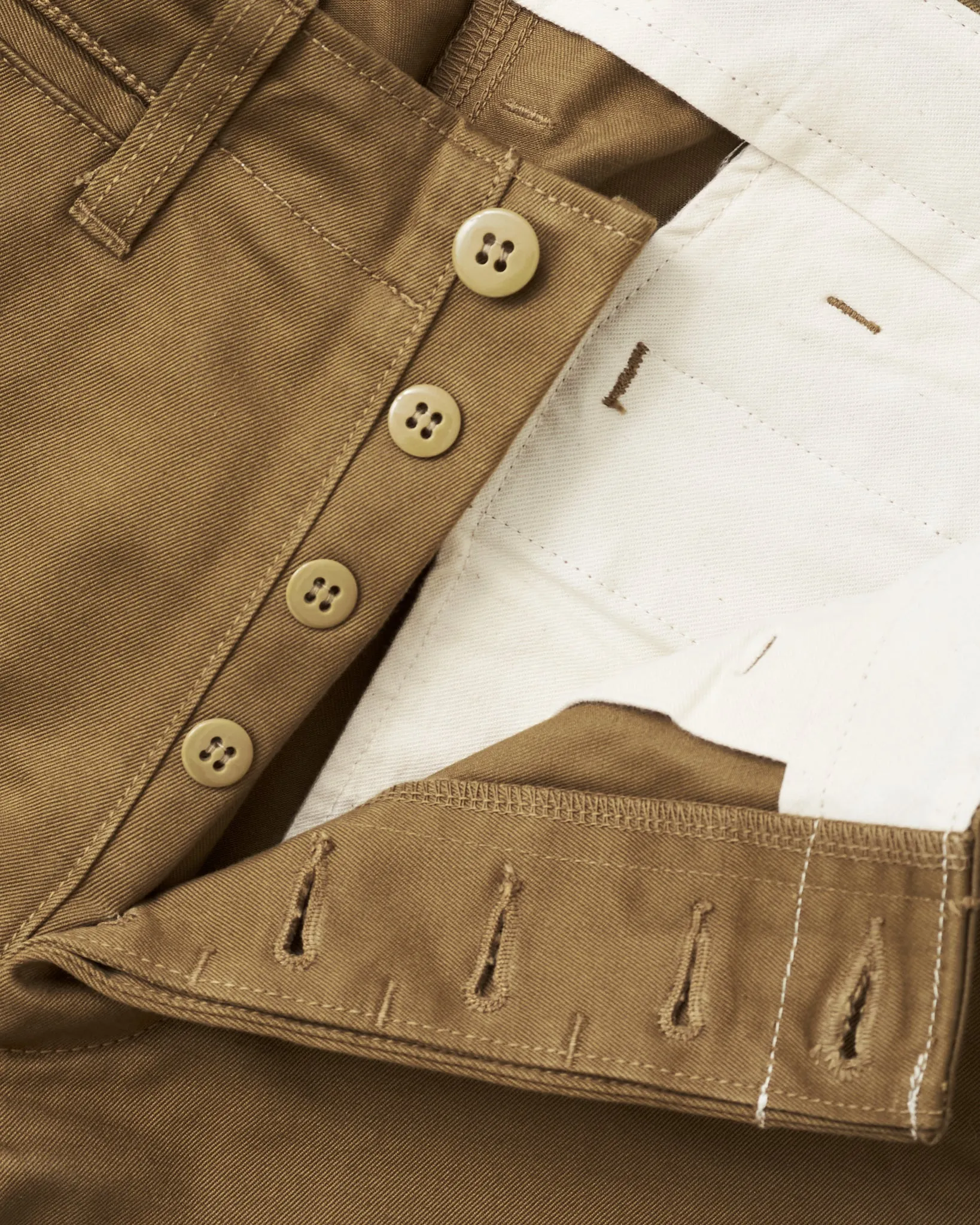 Second Hand Joe McCoy's Blue Seal Olive Chinos Pants Size W30