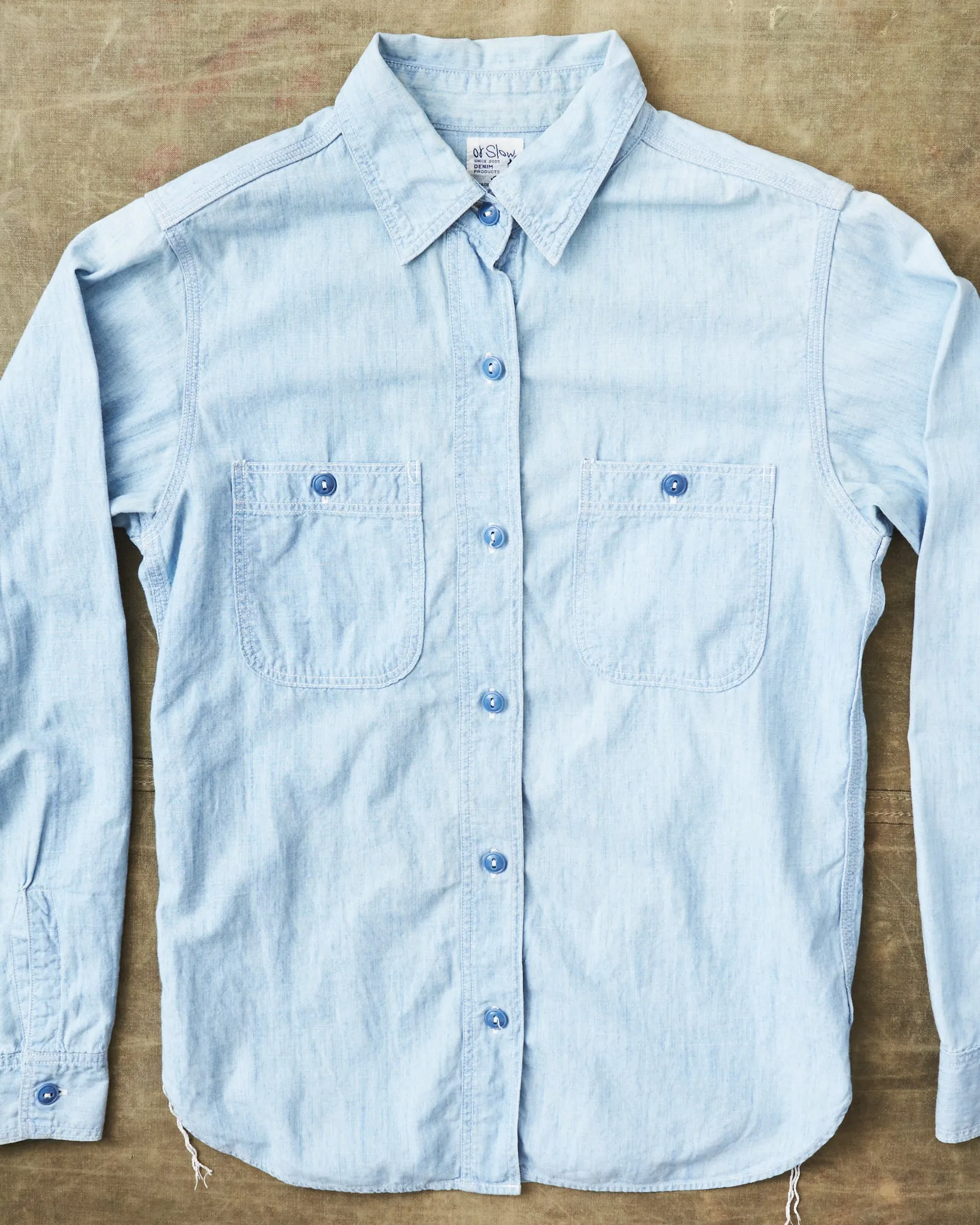 Second Hand OrSlow Chambray Blue Size 2/M