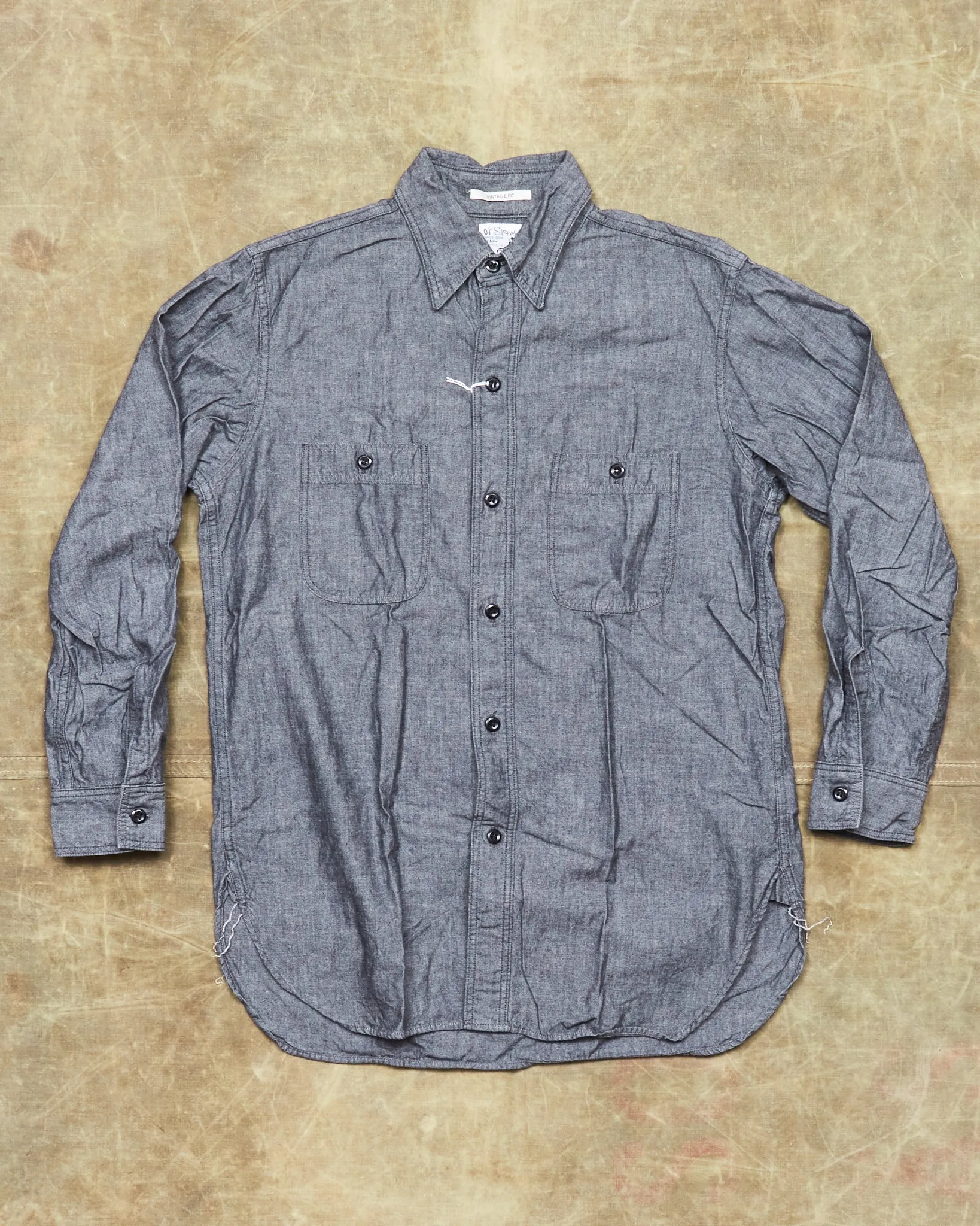 Second Hand OrSlow Chambray Gray Size 0/XS
