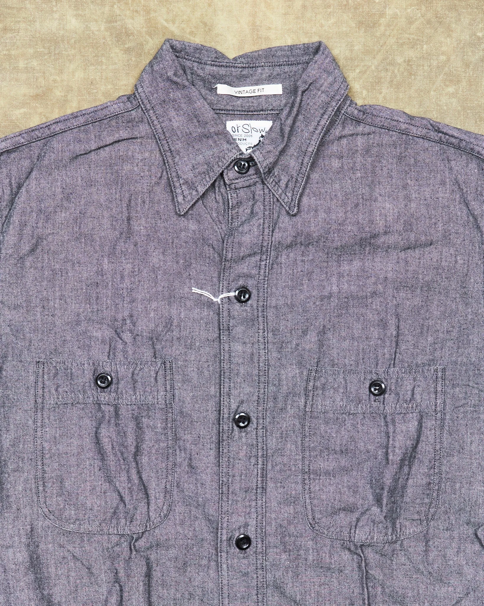 Second Hand OrSlow Chambray Gray Size 0/XS