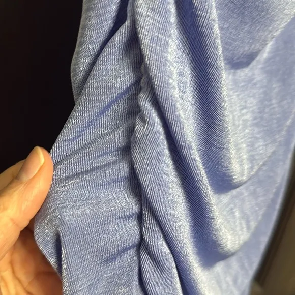 SER.O.YA NWT Martha Strapless Midi Periwinkle Blue Dress Size Small