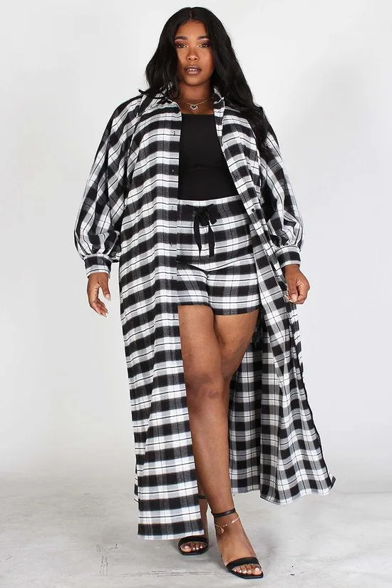 Sexy In Plaid Short Set