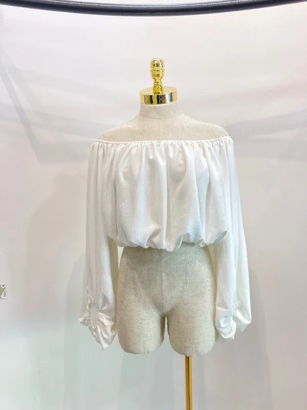 Shirred Blouse Balloon Sleeve - Miley   Molly