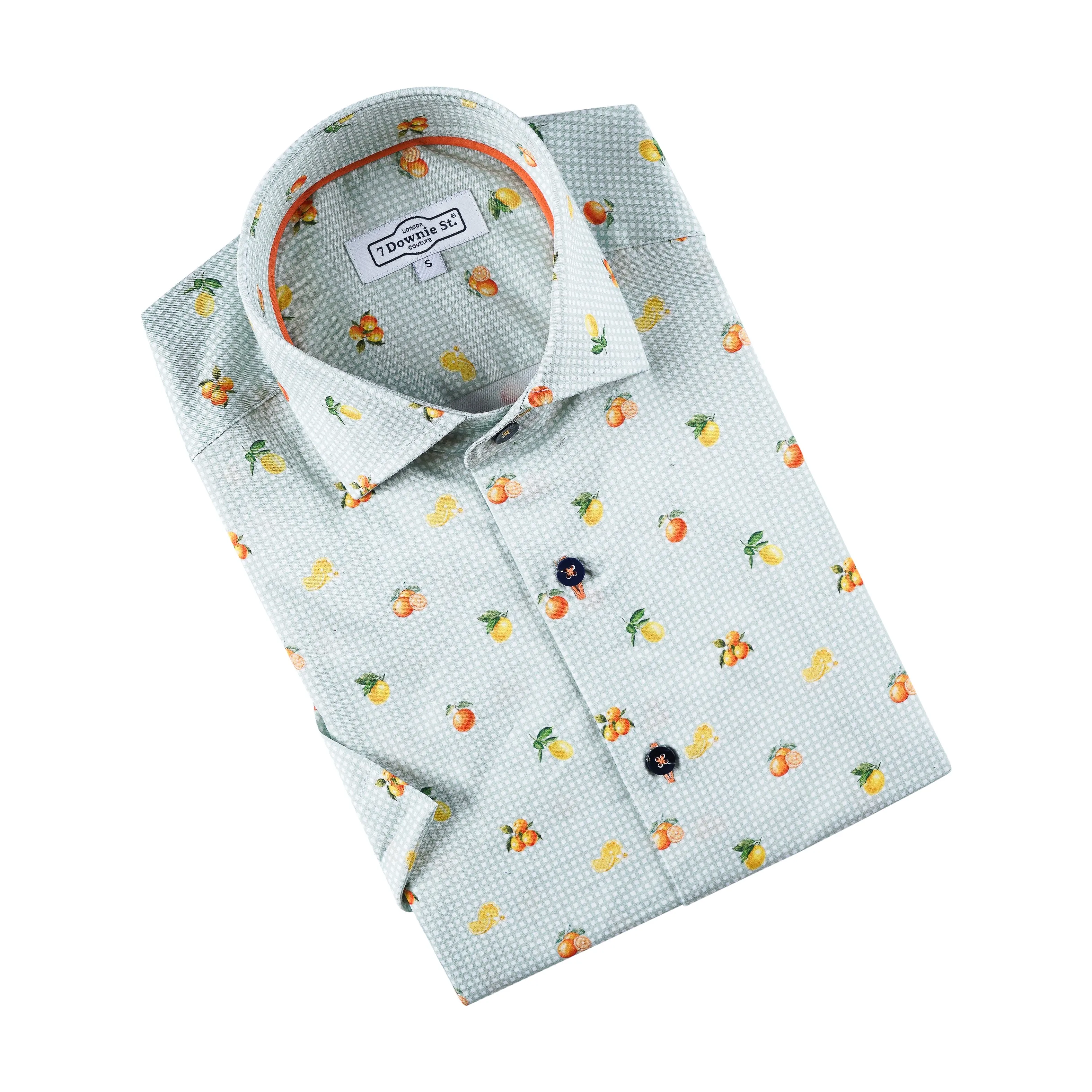 SHORT SLEEVE SHIRT (GREEN) - 7 DOWNIE