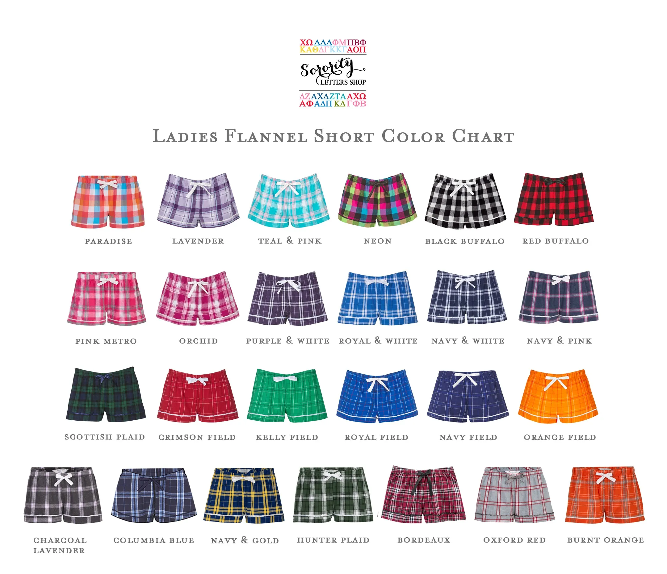 Sigma Alpha Iota Flannel Boxer Shorts