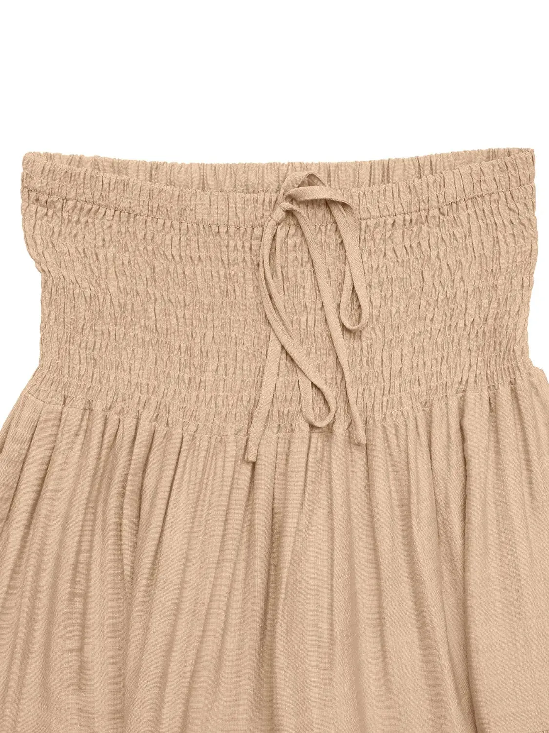 Smocked Tiered Skirt